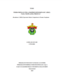 Image of Perbandingan pola ekspresi hexokinase 2 (hk2) pada neoplasma prostat