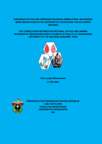 Image of Hubungan status gizi terhadap kejadian anemia pada mahasiswa baru bidang kesehatan universitas hasanuddin tahun ajaran 2024/2025