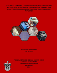 Image of Efektivitas kombinasi allicin dengan obat anti tuberkulosis melalui target-killing dalam pengobatan tuberkulosis sensisitif obat sediaan nanorparticle lipid carrier mannose inhalation