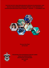 Image of Faktor-faktor yang berhubungan dengan kejadian mual dan muntah pascaoperasi anestesi general di rs universitas hasanuddin makassar pada periode 1 Januari - 31 Desember