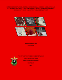 Image of Kombinasi Mikropartikel ekstrak bunga rosella (hibiscus sabdariffa) dan colon-targated capsule untuk meningkatkan efektivitas penghantaran senyawa antosianin dalam terapi colorectal cancer