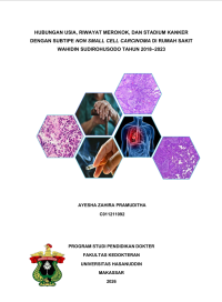 Image of Hubungan usia,riwayat merokok, dan  stadium kanker dengan subtipe non small cell carcinoma di RSWS tahun 2018-2023