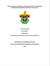Image of Faktor -faktor risiko pasien kanker serviks di rumah sakit umum pusat DRWS tahun 2023-2024