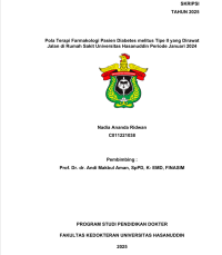Image of Pola terapi farmakologi pasien diabetes melitus tipe II yang dirawat jalan di rumah sakit Universitas Hasanuddin periode januari-desember 2024