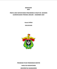 Image of Profil dan faktor risikopneumonia di RSUp DR. Wahidin Sudirohusodo periode januari-Desember 2024