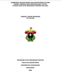 Image of Gambaran faktor risiko dan karakteristik klinis pasien tuberkulosis resistan obat (TB RO) di RSUD daya kota Makassar periode 2023-2025