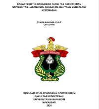 Image of Karakteristik mahasiswa fakultas kedokteran Universitas Hasanuddin angkatan 2024 yang mengalami kecemasan