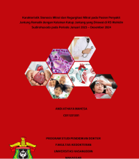 Image of Karakteristik stenosis mitrat dan regurgitasi mitral pada pasien penyakit jantung rematik dengan kelainan katup jantung yang dirawat di RSWS pada perode Januari 2023-Desember 2024
