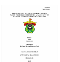 Image of Profil gejala klinis dan laboratorium pasien probable difteri pada anak di RSUP DR. wahidin Sudirohusodo tahun 2023-2025