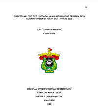 Image of Diabetes militus tipe dua sebagai salah satu faktor penurun daya kognitif pasien di rumah sakit unhas 2025