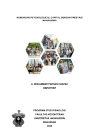 Image of Hubungan psychological capital dengan prestasi mahasiswa