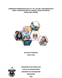 Image of Gambaran pemaknaan quality of life ibu yang mengasuh anak tunadaksa melalui model kesejahteraan psikologis perma