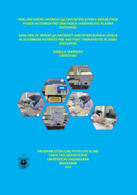 Image of Analisis kadar antibiotik igd dan interleukin-6 serum pada pasien autoimun pre dan pasca therapeutic plasma exchange