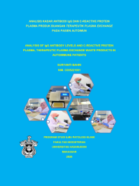 Image of Analisis kadar antibiotik igG dan c-reactive protein plasma produk buangan terapeutik plasma exchange pada pasien autoimun