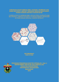 Image of Hubungan kadar hemoglobin,leukosit,trombosit dan rasio neutrofil limfosit terhadap respon radioterapi pasien kanker serviks stadium IIB-IIIB