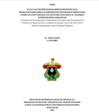 Image of Evaluasi ekspresi biomarker presepsin dan prokalsitonin sebagai prediktor keparahan sepsis pada pasien di unit perawatan intensif (UPI) RSUP dr. Wahidin Sudirohusodo Makassar