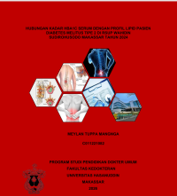 Image of Hubungan kadar HBA 1C serum dengan profil lipid pasien diabetes melitus tipe 2 di RSUP Wahidin Sudirohusodo Makassar tahun 2024