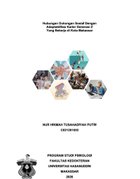 Image of Hubungan dukungan sosial dengan adaptabilitas karier generasi Z yang bekerja di kota Makassar