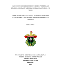 Image of Hubungan antara lengkung kaki dengan performa uji standing broad jump pada anak sekolah dasar usia 8-12 tahun