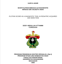 Image of Skor plotkin sebagai uji diagnostik infeksi CMV akuisita anak