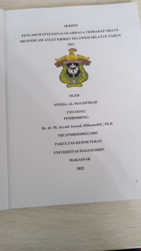Image of Pengaruh intensitas olah raga terhadap siklus menstruasi atlet kriket Sulsel tahun 2021