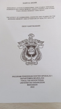 Image of Pengaruh latihan submaksimal dan VO2MAX terhadap peningkatan fungsi memori jangka pendek dan atensi pada orang dewasa yang sehat