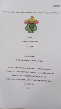 Image of Karakteristik dan hasil luaran maternal pada kehamilan dengan covid-19