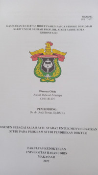 Image of Gambaran kualitas hidup pasien pasca stroke di RSUD Prof.DR. Aloei Saboe kota Gorontalo