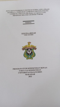 Image of Pengaruh pemberian ekstrak kurma ajwa terhadap gambaran histopatologi lambung tikus putih 9rattus norvegicus) yang diinduksi meloxicam dosis toksik