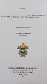 Image of Identifikasi ektoparasit pada sapi bali (bos sondaicus) di desa barabatu kec. labakkang kab. pangkep