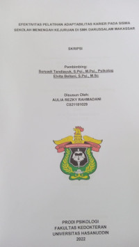 Image of Efektivitas pelatihan adaptabilitas karier pada siswa sekolah menengah kejuruan di SMK Darussalam Makassar
