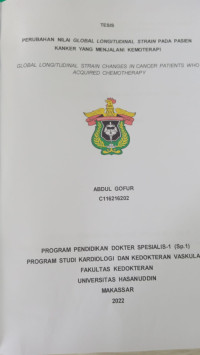 Image of Perubahan nilai global longitudinal strain pada pasien kanker yang menjalani kemoterapi