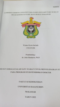Image of Gambaran smoking cessation pada pasien penyakit paru di balai besar kesehatan paru masyarakat Makassar