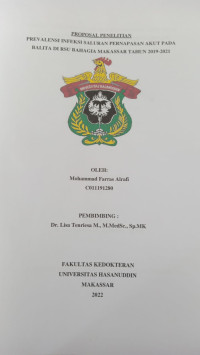 Image of Prevalensi infeksi saluran pernapasan akut pada balita di RSu bahagia Makassar tahun 2019-2021