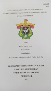 Image of Efektivitas facilitated tucking terhadap respon nyeri neonatus saat pengambilan darah: literatur review