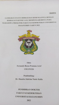 Image of Gambaran status hidrasi dan hubungannya dengan berbagai faktor yang mempengaruhinya pada mahasiswa preklinik fakultas kedokteran universitas Hasanuddin tahun 2022
