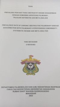 Image of Prevalens penyakit paru obstruktif kronik eksaserbasi dengan komorbid hipertensi pulmoner : tinjauan sistematik dan meta-analisis(Pulmonologi)