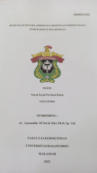 Image of Hubungan intake added sugar dengan indeks massa tubuh (IMT) pada remaja