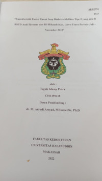 Image of Karakteristik pasien rawat inap diabetes mellitus tipe 2 yang ada di RSUD Andi Djemma dan Rs Hikmah kab. Luwu Utara periode Juli-November 2022