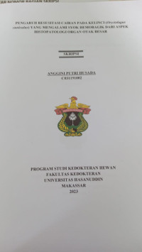 Image of Pengaruh resusitasi cairan pada kelinci (oryctolagus cuniculus) yang mangalami syok hemoragik dari aspek histopatologi organ otak besar
