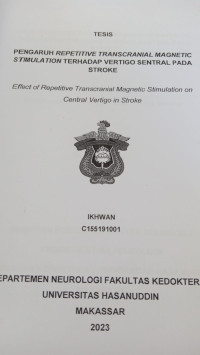 Image of Pengaruh repetitive transcranial magnetic stimulation terhadap vertigo sentral pada stroke