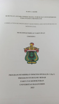 Image of Hubungan antara indeks massa tubuh dan osteoporosis pada wanita menopause