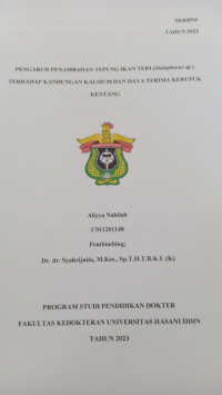 Image of Pengaruh penambahan tepung ikan teri (Stolephorus SP) terhadap kandungan kalsium dan daya terima kerupuk kentang