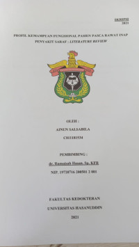 Image of Profil kemampuan fungsional pasien pasca rawat inap penyakit saraf : literature review