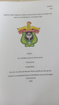 Image of Profil pertambahan berat badan bayi 6 bulan pertama dengan pemberian asi Eksklusif
