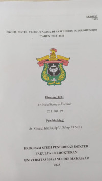 Image of Profil fistel vesikovagina di RsWS tahun 2020-2022