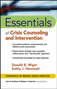 Image of Essentials of crisis counseling and intervention